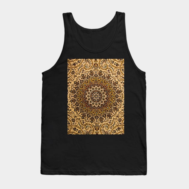 Royal Palace Cat carpet pattern Tank Top by Ryan Rad